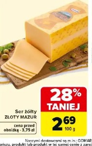 Ser żółty Złoty Mazur