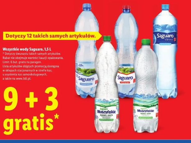 Wszystkie wody Saguaro 1,5 l