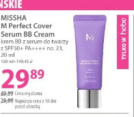 Missha M Perfect Cover Serum BB Cream krem BB z serum do twarzy