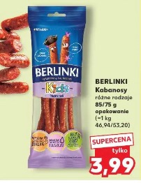 Berlinki Kabanosy różne rodzaje