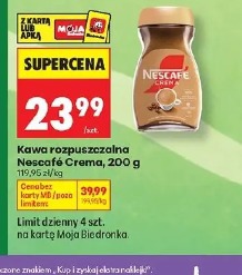 Kawa rozpuszczalna Nescafé Crema