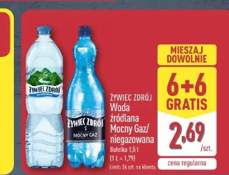 Żywiec Zdrój Woda źródlana Mocny Gaz/niegazowana