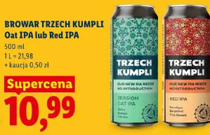 Browar Trzech Kumpli Oat IPA lub Red IPA