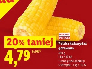 Polska kukurydza gotowana