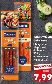 Tarczyński Kabanosy klasyczne wieprzowe, drobiowe