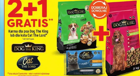 Karma dla psa Dog The King lub dla kota Cat The Lord