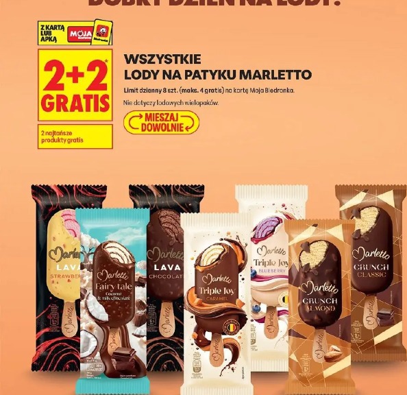 Lody na patyku Marletto