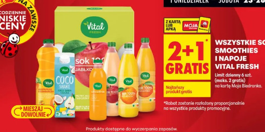 Wszystkie soki, smoothies i napoje Vital Fresh