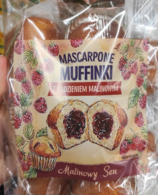 Mascarpone Muffinki z nadzieniem malinowym Malinowy Sen