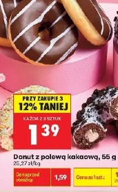 Donut z polewą kakaową