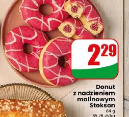 Donut z nadzieniem malinowym Stokson