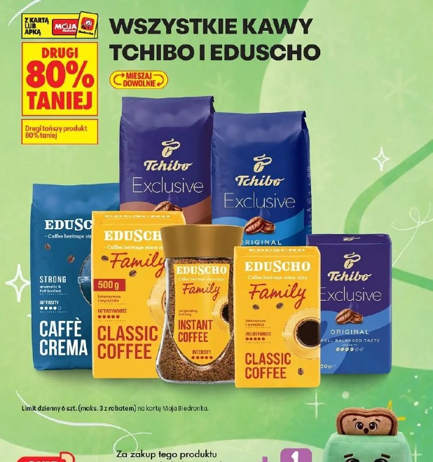 Wszystkie kawy Tchibo i Eduscho