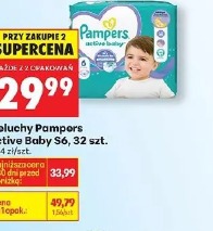 Pieluchy Pampers Active Baby S6, 32 szt.