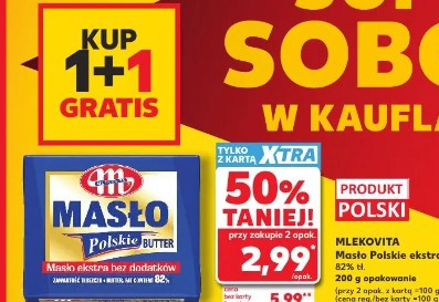 Masło Polskie ekstra Mlekovita