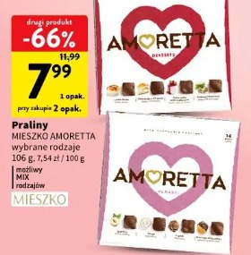 Praliny MIESZKO AMORETTA różne rodzaje