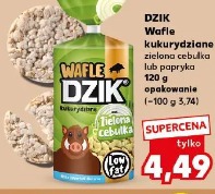 Dzik Wafle kukurydziane zielona cebulka lub papryka
