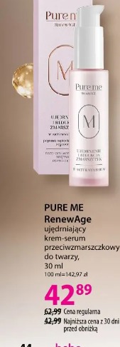 PURE ME RenewAge ujędrniający krem-serum przeciwzmarszczkowy do twarzy