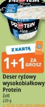 Deser ryżowy wysokobiałkowy Protein Zott
