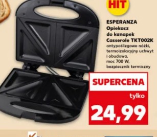 Esperanza Opiekacz do kanapek Casserole TKT002K