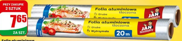 Folia aluminiowa z tłoczeniem Jan Niezbędny