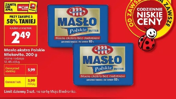 Masło ekstra Polskie Mlekovita