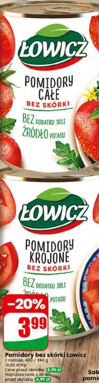 Pomidory bez skórki Łowicz