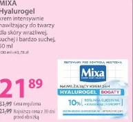 Mixa Hyalurogel krem intensywnie nawilżający do twarzy dla skóry wrażliwej, suchej i bardzo suchej
