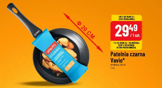 Patelnia czarna Vavio