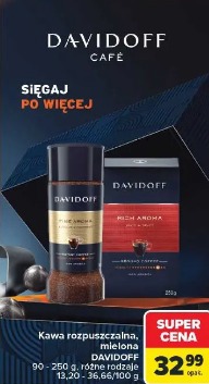 Kawa rozpuszczalna, mielona Davidoff