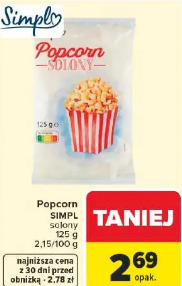 Popcorn Simplo solony