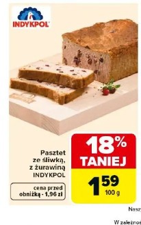 Pasztet ze śliwką, z żurawiną Indykpol