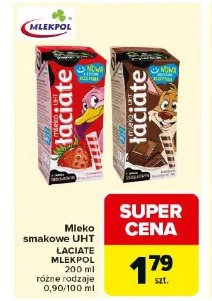 Mleko smakowe UHT ŁACIATIE MLEKPOL