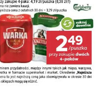 Piwo Warka standard, Kasztelan niepasteryzowane