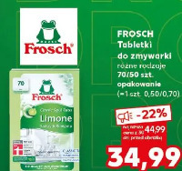Frosch Tabletki do zmywarki różne rodzaje
