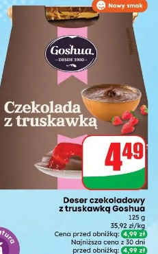 Deser czekoladowy z truskawką Goshua