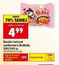 Danie instant carbonara Buldak