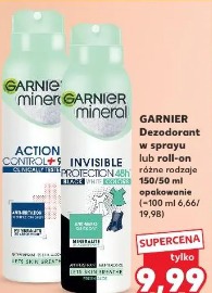 Garnier Dezozorant w sprayu lub roll-on różne rodzaje