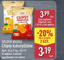 Golden Bridge chipsy kukurydziane