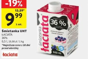 Śmietanka UHT Łaciata 36%