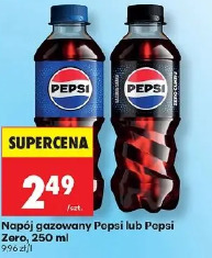 Napój gazowany Pepsi lub Pepsi Zero