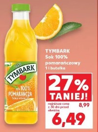 Tymbark Sok 100% pomarańczowy