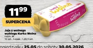Jaja z wolnego wybiegu Kurka Wolna