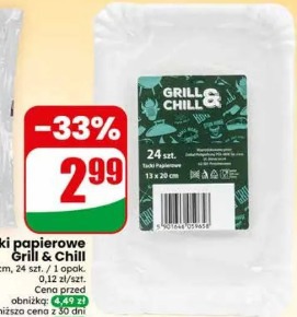 Tacki papierowe Grill & Chill