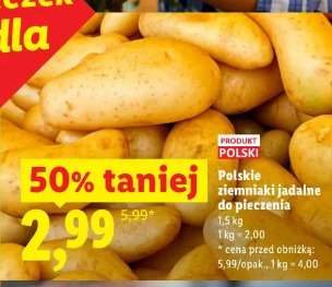 Polskie ziemniaki jadalne do pieczenia