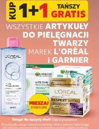 Wszystkie artykuły do pielęgnacji twarzy marek L'Oréal i Garnier
