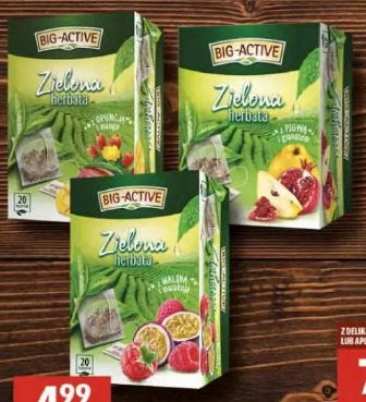 Herbata ekspresowa Big-Active zielona herbata