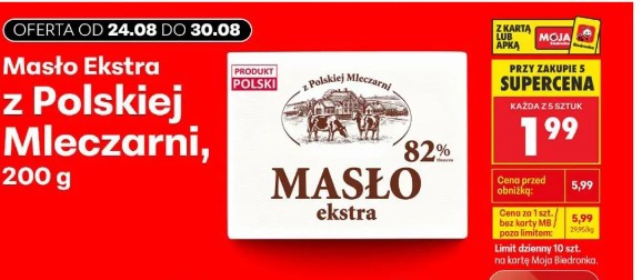 Masło Ekstra z Polskiej Mleczarni