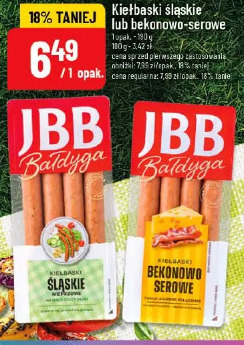 Kiełbaski śląskie lub bekonowo-serowe JBB Bałdyga