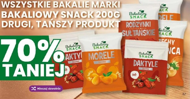 Wszystkie bakalie marki Bakaliowy Snack 200g drugi, tańszy produkt