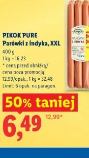 Parówki z indyka, XXL